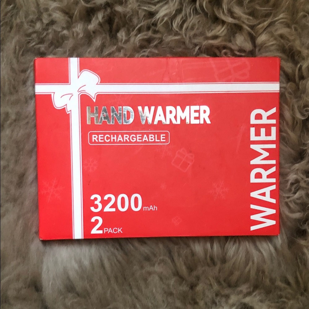 Rechargeable Red Hand Warmer - 3200 mAh (2 Pack)